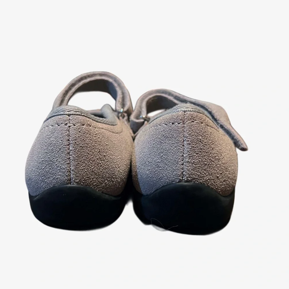 Lands' End Light Gray Girls' Mary Jane Size 1 W